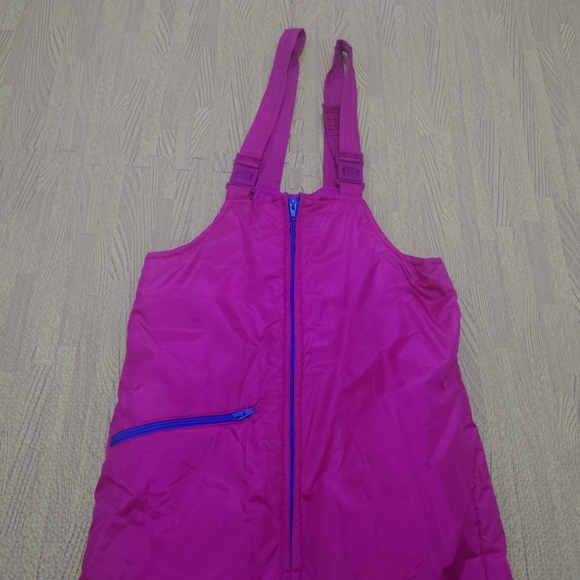 Vintage Rodeo Ski Dungarees Padded Pink Zip Up Women's Small - Picture 3 of 12